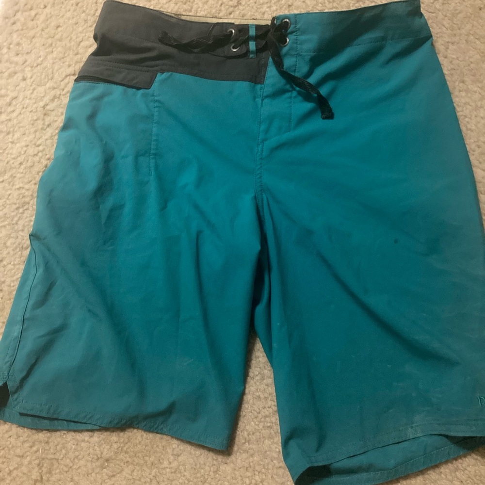 Patagonia men’s swim trunks turquoise
